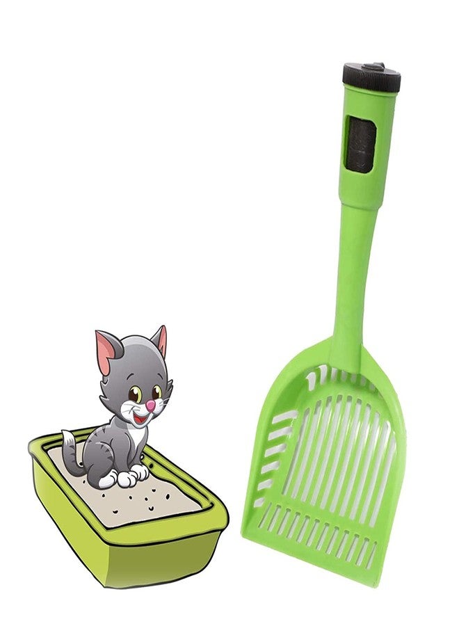Pups&Pets Poopin-Scoopin' Dog and Cat Kitty Litter Waste Pooper Scooper Shovel w/Built-in Waste Bag (Color May Vary) - Image 2